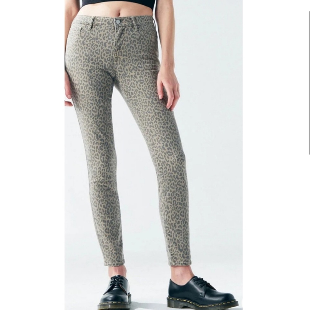 Pacsun Hi Waist Skinny Cheetah Stretchy Jeans - Picture 6 of 8